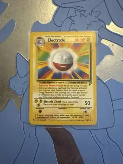 Electrode 25/130 PL Non Holo Rare Base Set 2 Pokemon Card Vintage 1999 WOTC - Image 1