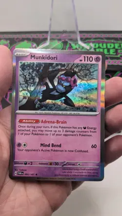 Munkidori 095/167 M/NM Rare Holo Card Sv06: Twilight Masquerade Pokemon TCG - Image 3