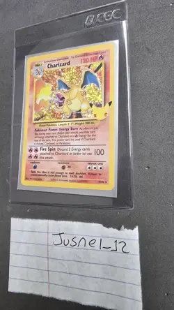 Pokemon TCG Charizard Celebrations Classic Collection Holo Card 4/102 - Image 1
