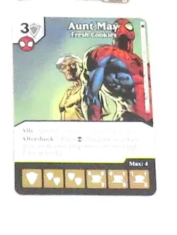 Dice Masters Aunt May Set 8 Cards 8 Dice: Fresh Cookies; Caring Aunt Independent - Image 2