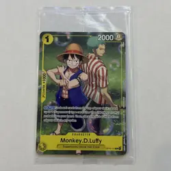 One Piece CCG Monkey.D.Luffy OP10-111 Rare Promo Card Factory Sealed Mint - Image 1