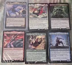 MAGIC THE GATHERING NYCC 2025 SPIDER-MAN WELCOME DECK SET OF 5 WITH PROMO CARD - Image 1