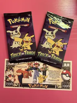 2packs Pokemon trick or trade booster trading cards +Bill - Image 1