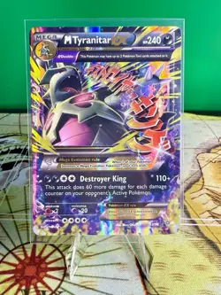 Pokemon TCG Mega M Tyranitar EX Holo Ultra Rare Card Ancient Origins 43/98 - Image 1