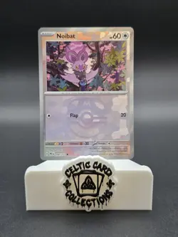 Pokemon TCG Prismatic Evolutions Noibat 090/131 Masterball Holo Card - Image 1