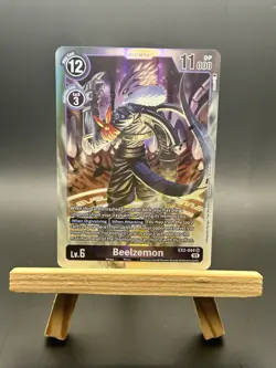 Digimon Card Game Beelzemon EX2-044 SR Foil - Image 1