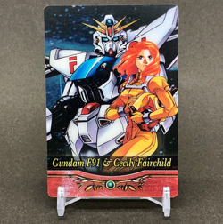 Gundam F91 & Cecily Fairchild Wafer Card MORINAGA Megahouse Japanese Anime - Image 1