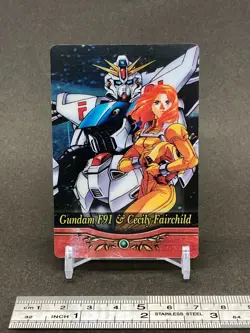 Gundam F91 & Cecily Fairchild Wafer Card MORINAGA Megahouse Japanese Anime - Image 2