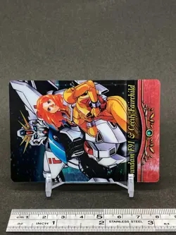 Gundam F91 & Cecily Fairchild Wafer Card MORINAGA Megahouse Japanese Anime - Image 3