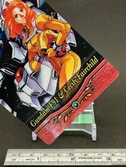 Gundam F91 & Cecily Fairchild Wafer Card MORINAGA Megahouse Japanese Anime - Image 5