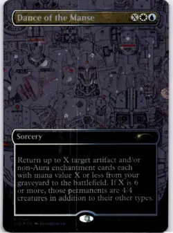 MTG Dance of the Manse (Galaxy Foil) Foil NM Secret Lair Drop Series Magic 2104 - Image 1
