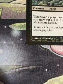 C5133 MAGIC MTG RISE OF THE ELDRAZI MORTICIAN BEETLE #117 RARE NM - Image 4