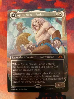 MTG Modern Horizons 3 Ajani Nacatl Pariah Borderless - Image 1
