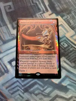 Foil Sword of Fire and Ice NM Unplayed Masterpiece Series: Kaladesh Inventions - Image 1