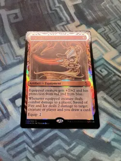 Foil Sword of Fire and Ice NM Unplayed Masterpiece Series: Kaladesh Inventions - Image 2