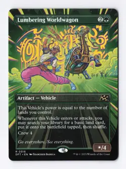 Lumbering Worldwagon (Borderless) 0316 (R) MTG Aetherdrift (DFT) - Image 1