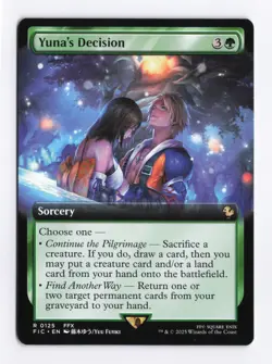 Yuna's Decision (Extended Art) 0125 (R) MTG Commander Final Fantasy (FIC) (EN) - Image 1