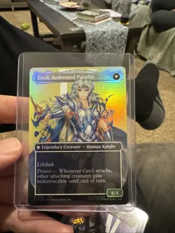 Cecil, Dark Knight Borderless Foil Final Fantasy MTG NM - Image 1
