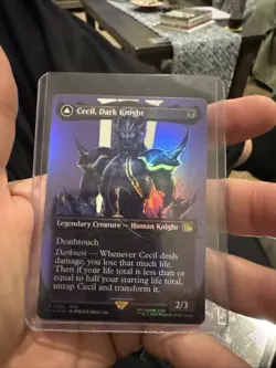 Cecil, Dark Knight Borderless Foil Final Fantasy MTG NM - Image 2