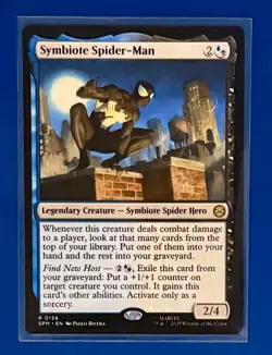Symbiote Spider-Man, 0156, (R) , MTG Marvel's Spider-Man (SPM) , NM/M Non Foil - Image 1