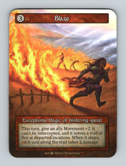 Blaze - Exceptional - Beta - NM - Sorcery: Contested Realm - Image 1