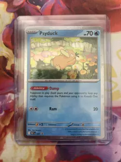 Psyduck Cosmos Holo MEP 007 Mega Evolution Black Star Promo Pokemon Card NM - Image 1