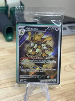 Pokemon TCG Alakazam 009 Mega Evolutions Black Star Promo Sealed w/dividers NM - Image 1