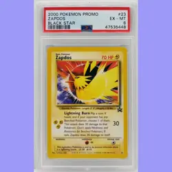 Pokemon Zapdos #23 Black Star Promo PSA 6 Excellent- Mint - Image 1