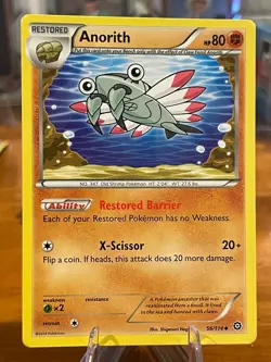 2016 Pokemon XY Steam Siege Anorith 56/114 Uncommon MP - Image 1