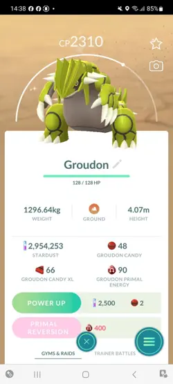 Pokemon Go Legendary Shiny Groudon - Image 1