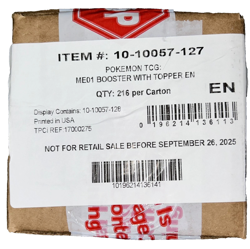 POKEMON TCG - MEGA EVOLUTIONS ME01 - SEALED - ENHANCED 6 BOX BOOSTER CASE - - Image 1