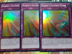 Yugioh Harpie's Feather Storm X3 Super Rare RA01-EN073 1st NM Playset - Image 1