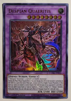 Yugioh Despian Quaeritis DAMA-EN034 Ultra Rare 1st Edition - Image 1