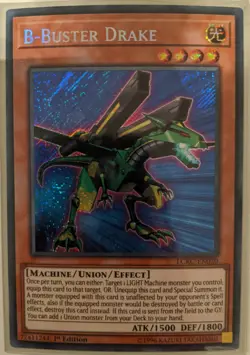 YuGiOh B - Buster Drake Secret Rare 1st Edition LCKC-EN020 - Image 1