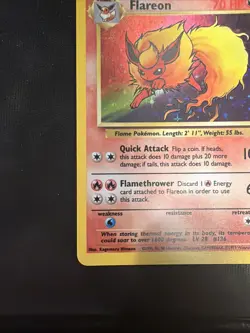 Pokemon TCG Flareon 3/64 Jungle Holo Rare Unlimited Card - Image 3