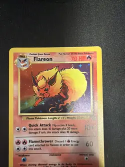 Pokemon TCG Flareon 3/64 Jungle Holo Rare Unlimited Card - Image 5