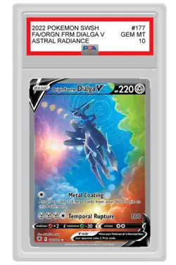 Pokemon TCG Origin Forme Dialga v Astral Radiance Holo Card 177/189 PSA 10 - Image 1