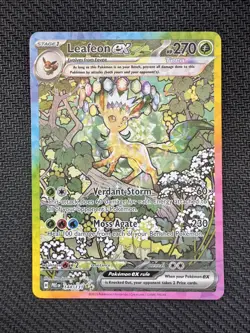 Pokemon TCG Leafeon EX SIR 144/131 Prismatic Evolutions Card NM-MINT Condition - Image 1