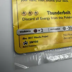 Brand New & Sealed Pokemon Card Ash's Pikachu SM108 TCG The Movie I Choose You - Image 2