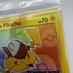 Brand New & Sealed Pokemon Card Ash's Pikachu SM108 TCG The Movie I Choose You - Image 4