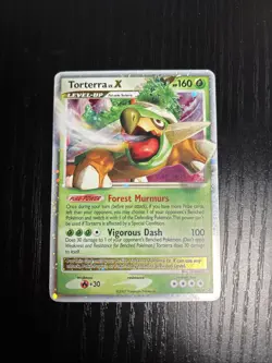 TORTERRA LV. X Black Star Promo POKEMON Holo 2007 Trading Card DP09 - Image 2