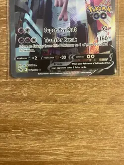 Mewtwo V Pokemon Go Alternate Full Art Holo Rare Card 072/078 Pokemon TCG - Image 4