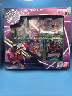 One Piece Card Game Illustration Box Vol 4. (4 Boosters / New Factory Sealed) - Image 1