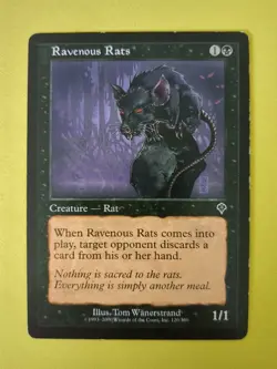 Ravenous Rats - Invasion - MTG - Image 1