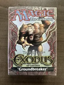 Magic The Gathering MTG SEALED Exodus Theme Deck Groundbreaker Vintage wotc1998 - Image 1