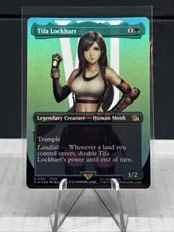 MTG Tifa Lockhart (Borderless Foil) Final Fantasy 0391 FFVII FF7 Rare Pack Fresh - Image 1