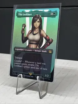 MTG Tifa Lockhart (Borderless Foil) Final Fantasy 0391 FFVII FF7 Rare Pack Fresh - Image 2
