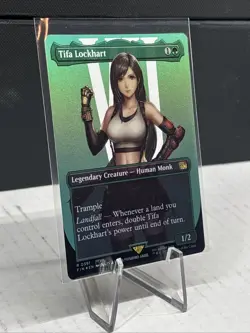 MTG Tifa Lockhart (Borderless Foil) Final Fantasy 0391 FFVII FF7 Rare Pack Fresh - Image 3