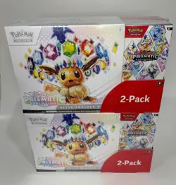 (LOT OF x2) Pokemon TCG: Prismatic Evolutions ETB & Booster Bundle Costco 2-Pack - Image 1