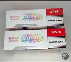 (LOT OF x2) Pokemon TCG: Prismatic Evolutions ETB & Booster Bundle Costco 2-Pack - Image 2